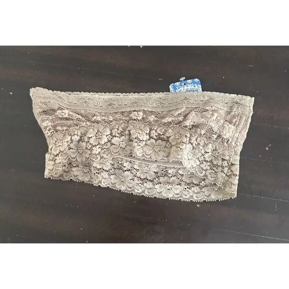 Intimately Free People Lacey Bandeau Strapless Bra Taupe Brown Women's Xs NWT - Picture 3 of 4